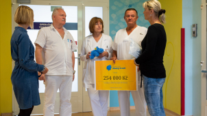 Modrý hroch opět pomáhá olomoucké dětské chirurgii