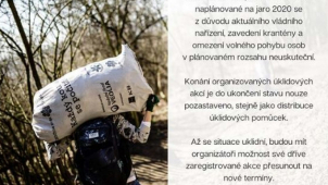 Jarní etapa akce Ukliďme Česko se ruší