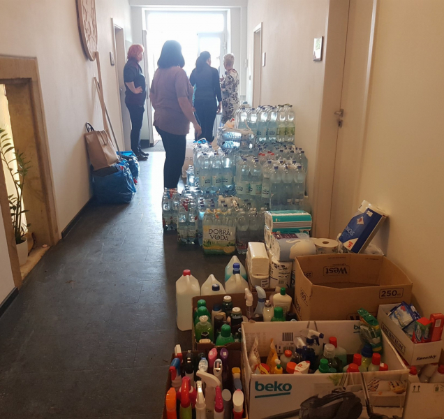 Materiální pomoc pro zasažené povodní se shromažďuje v Uničově