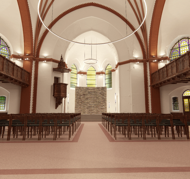 Rekonstrukce Červeného kostela má novou podobu. Podívejte se!