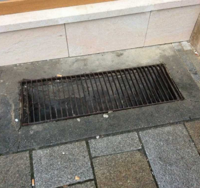 Strážnici lovili brýle z kanálu pomocí háčku z respirátoru