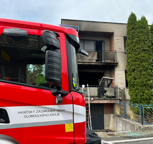 V Lipníku hořel rodinný dům