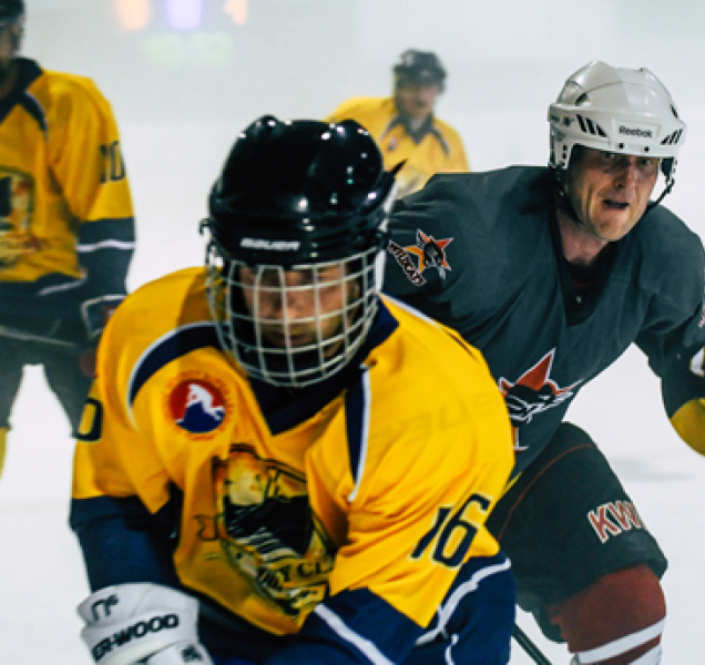 Třetí ročník amatérské hokejové ligy jde o play off, základní část vyhrál tým Stars