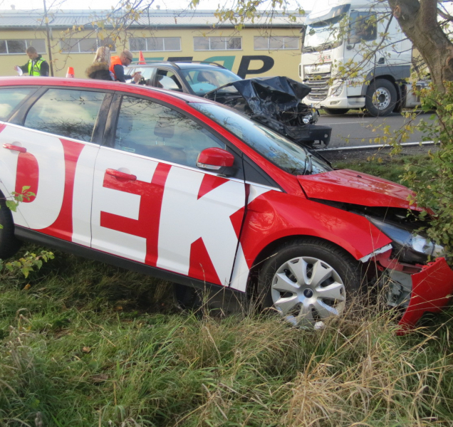 U Horních Moštěnic bourala tři auta