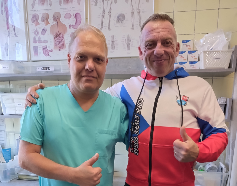 Patrik Šerý po operaci: dva dny poté už znovu trénuje